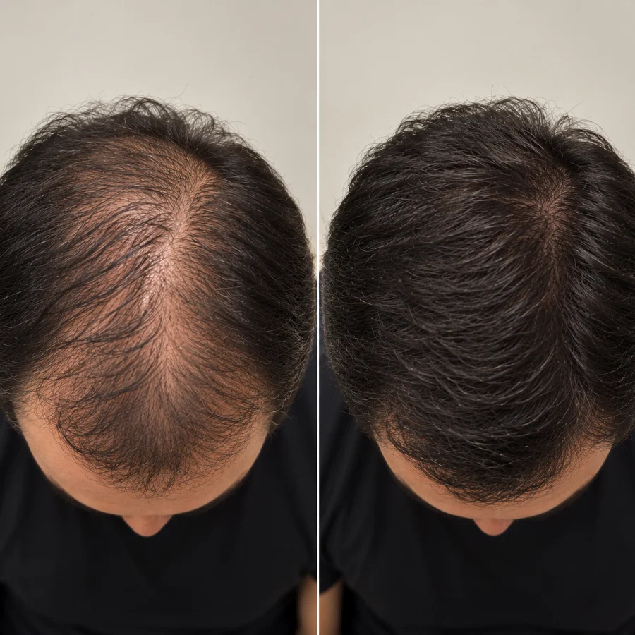 Registro de antes e depois de tratamento para entradas e coroa, paciente da Clínica Duvier